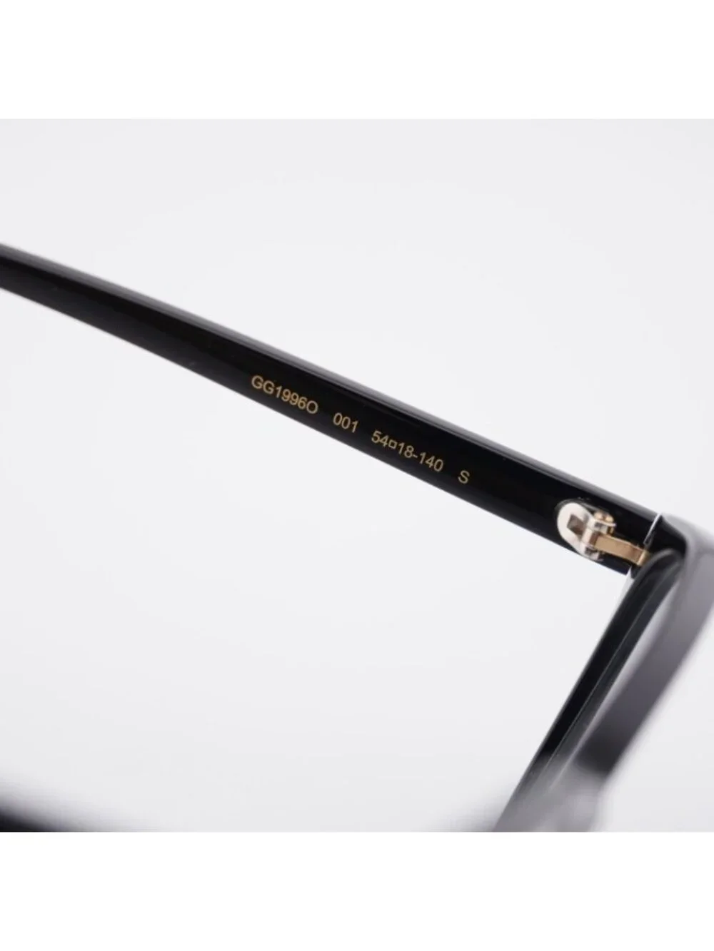 Gucci GG1996O 001 Eyeglasses Black 54mm Square Frame